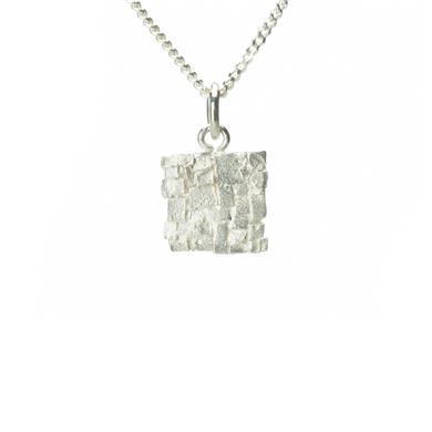 Pendentif carré en argent